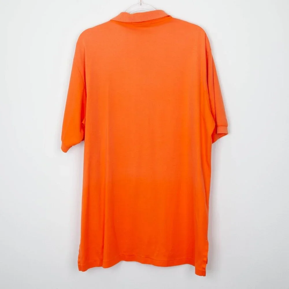Polo‎ Golf by Ralph Lauren Mens Polo Shirt Size XL Orange Short Sleeve Preppy